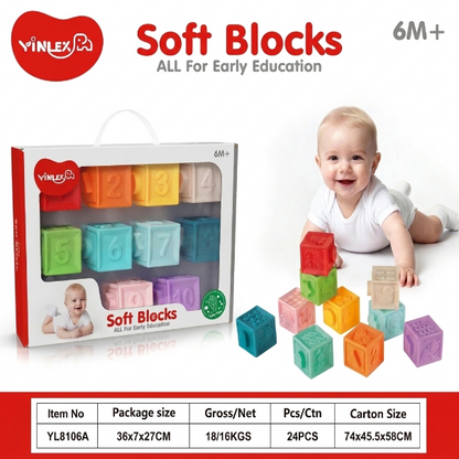 Silicone Baby Stacking Blocks