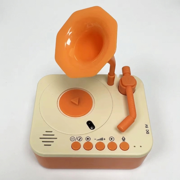 Kids Mini Gramophone Story & Music Player (96 Cards)