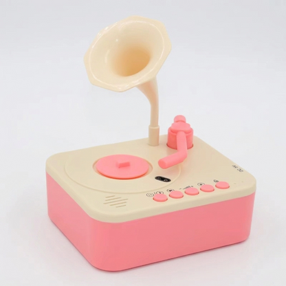 Kids Mini Gramophone Story & Music Player (96 Cards)
