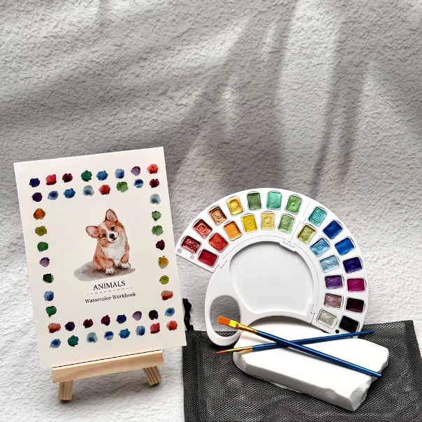 Kids 26 Colour Watercolour Painting Set