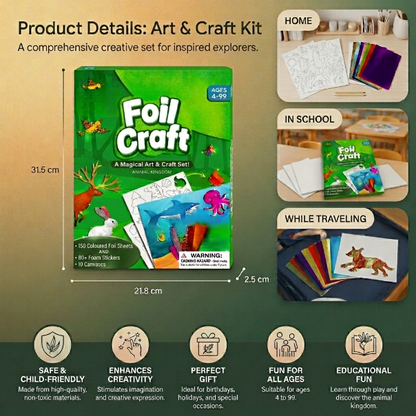 Kids DIY Foil Art Craft Kit