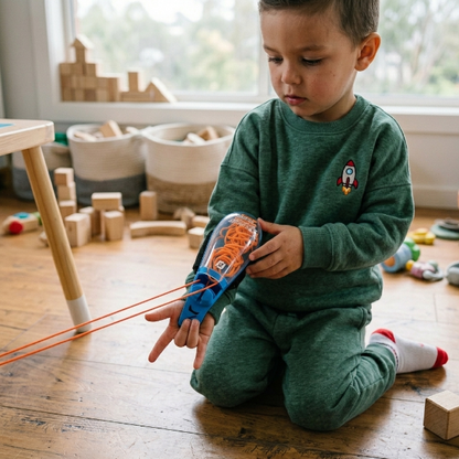 Kids Wrist Mounted String Launcher Toy