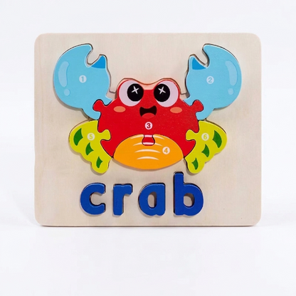3D Animal Alphabet Puzzle for Kids