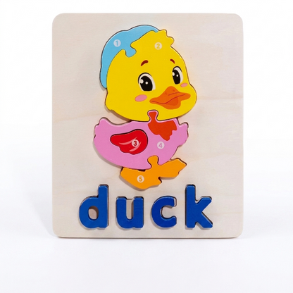 3D Animal Alphabet Puzzle for Kids
