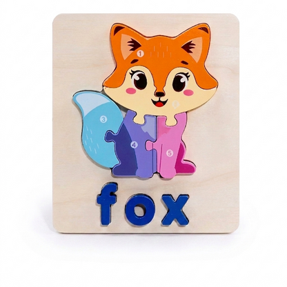3D Animal Alphabet Puzzle for Kids