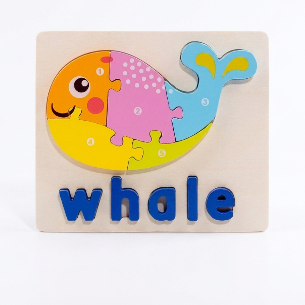 3D Animal Alphabet Puzzle for Kids