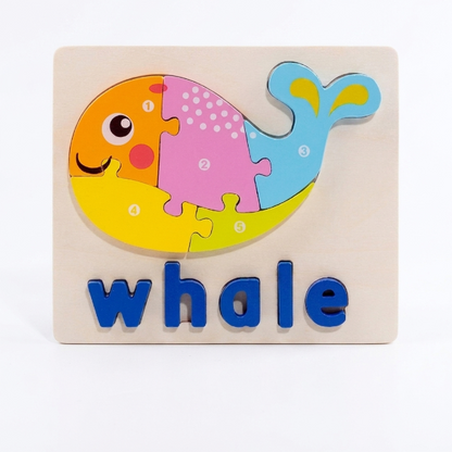 3D Animal Alphabet Puzzle for Kids