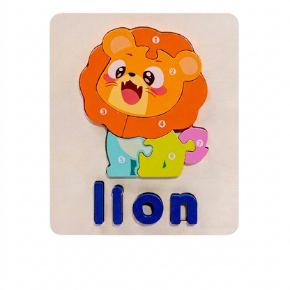 3D Animal Alphabet Puzzle for Kids