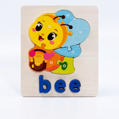 3D Animal Alphabet Puzzle for Kids