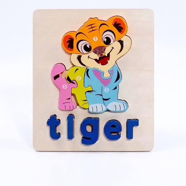 3D Animal Alphabet Puzzle for Kids