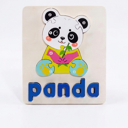 3D Animal Alphabet Puzzle for Kids