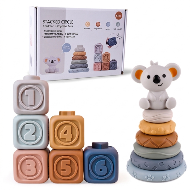 Koala Montessori Stacking & Teething Set