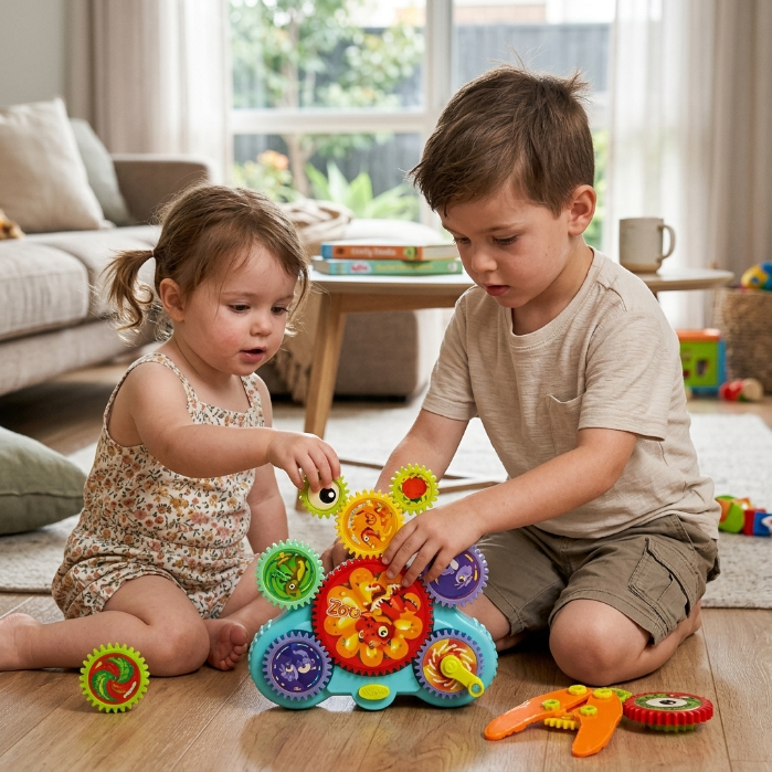 Electric Gear Building Blocks STEM Set