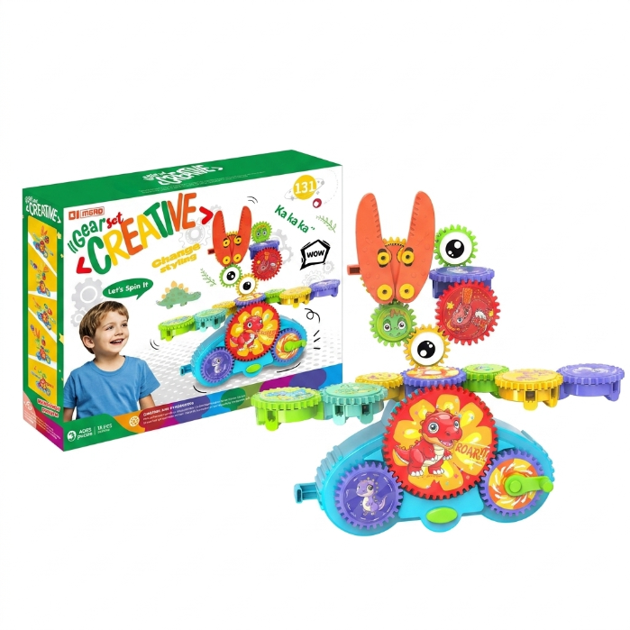 Electric Gear Building Blocks STEM Set