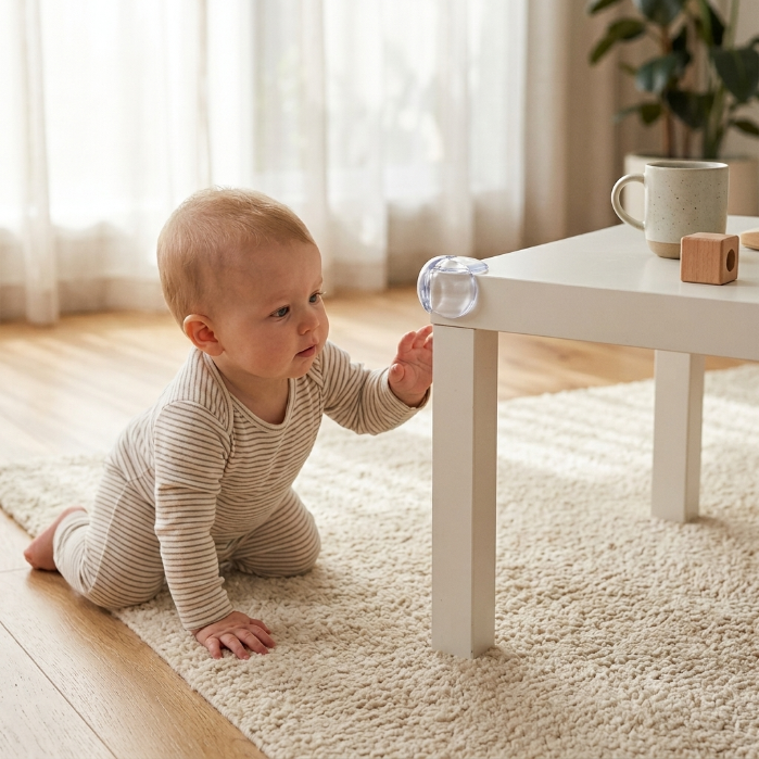 Transparent Baby Safety Corner Guards for Tables & Furniture (10-Pack)
