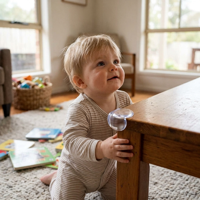 Transparent Baby Safety Corner Guards for Tables & Furniture (10-Pack)
