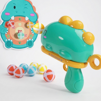 Dinosaur Sticky Ball Launcher & Target Shooting Game for Kids