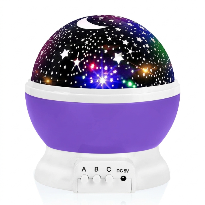 360° Rotating Star Projector Night Light for Kids