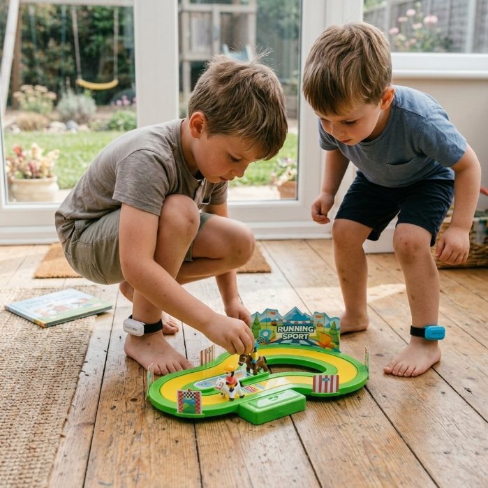 Motion-Sensing Racing Track Game for Kids