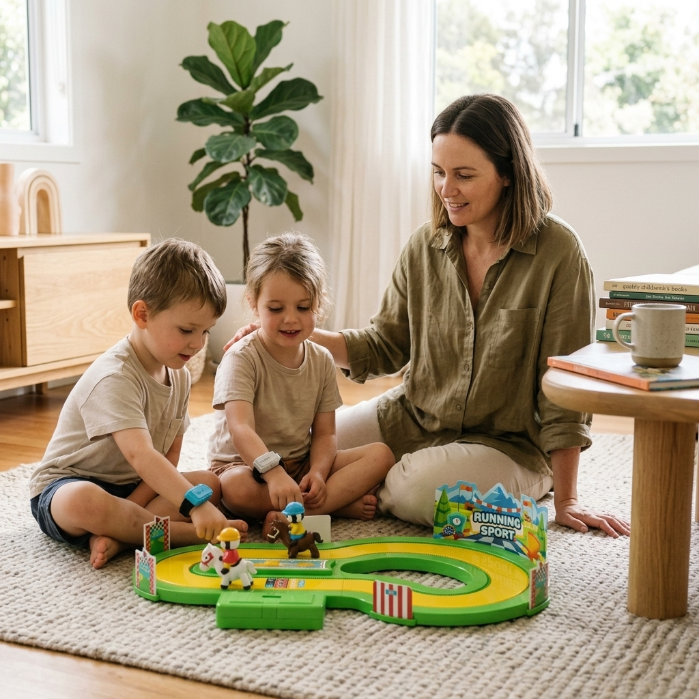 Motion-Sensing Racing Track Game for Kids