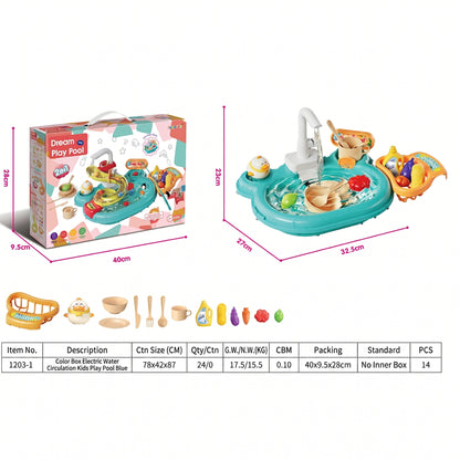 Kids Kitchen Sink Play Set