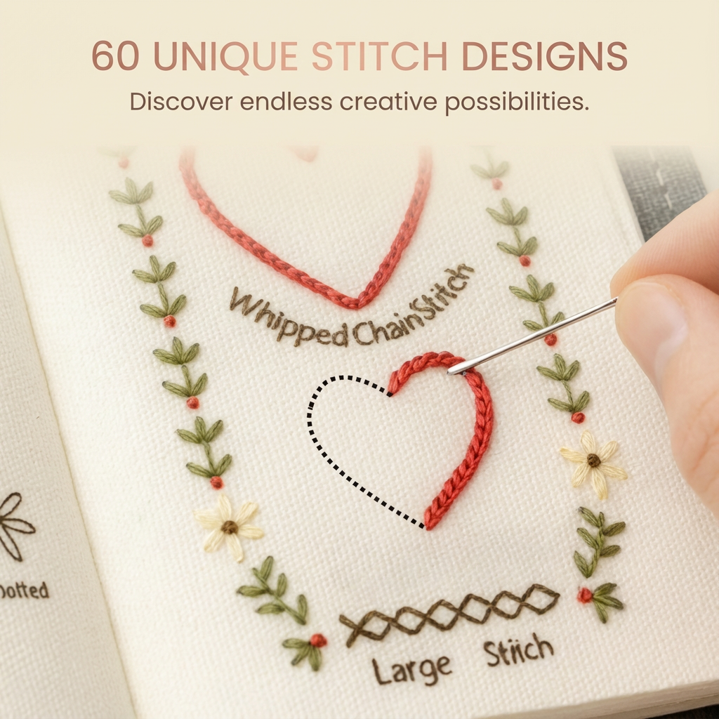 Embroidery Stitch Book for Mums and Kids