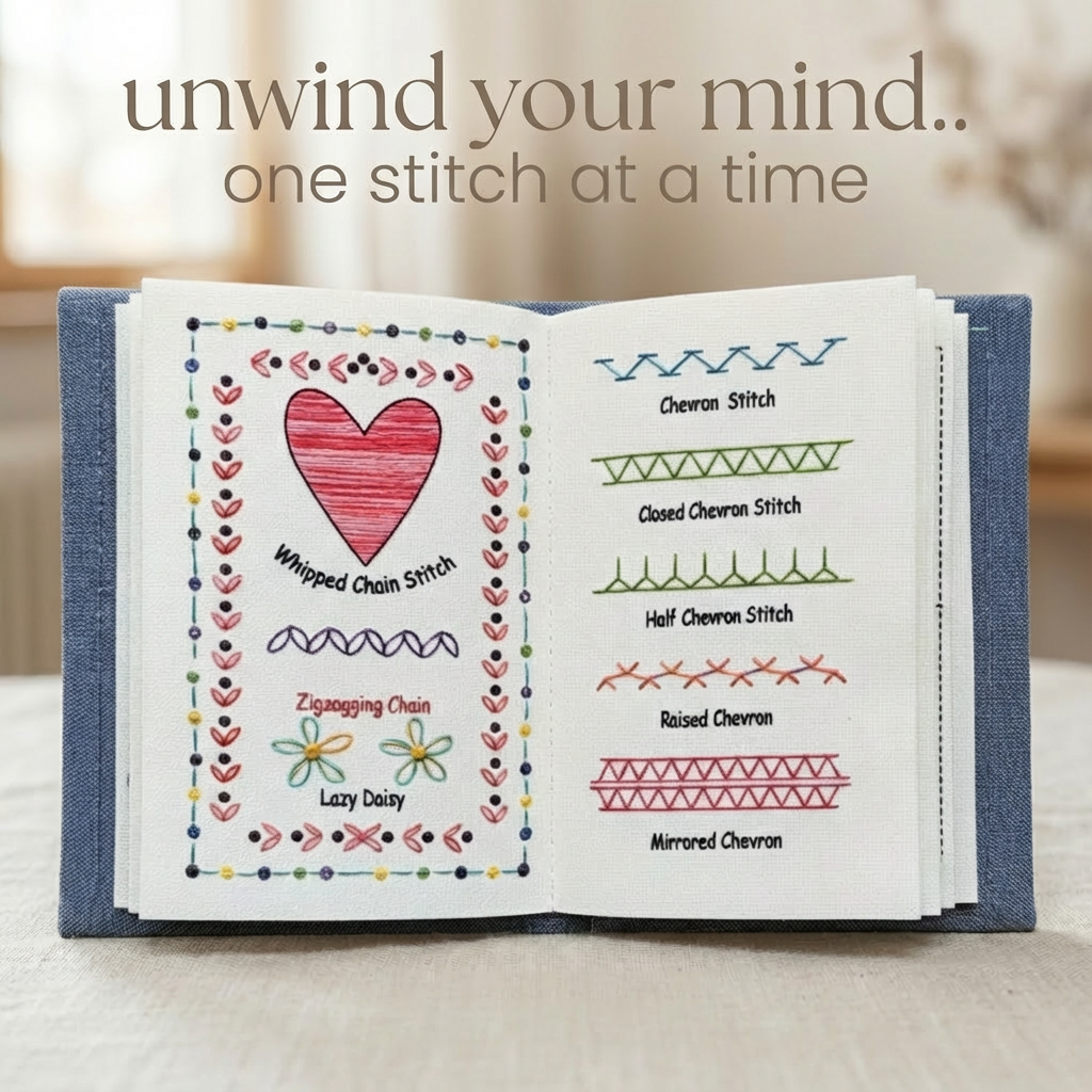 Embroidery Stitch Book for Mums and Kids