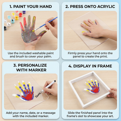 DIY Family Handprint Frame Memory Kit