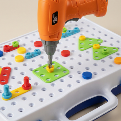 Kids Construction Drill Kit 200+ Pieces
