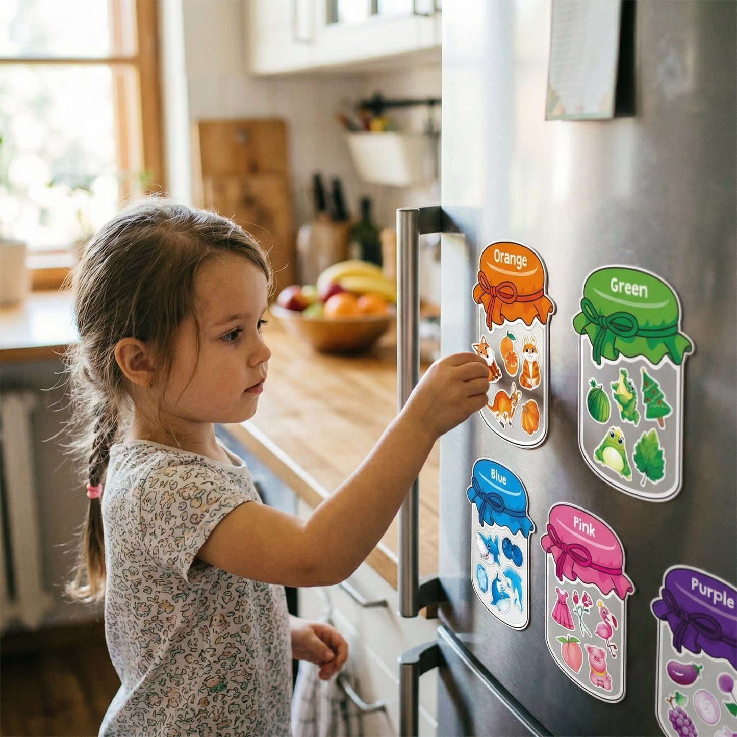 Magnetic Fridge Learning Magnets for Children