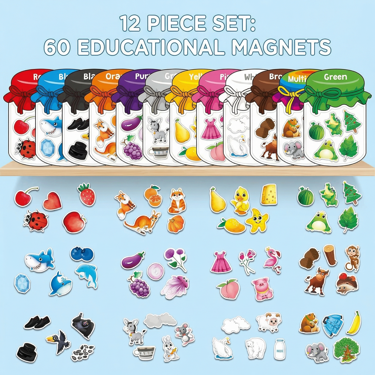 Magnetic Fridge Learning Magnets for Children