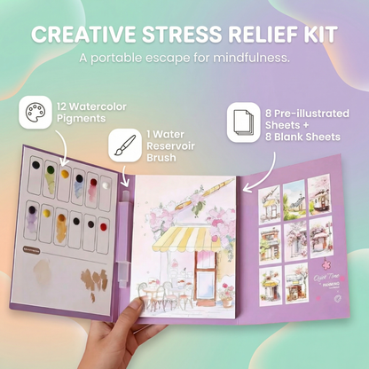ArtEase™ Watercolour Art Kit with Built In Paint