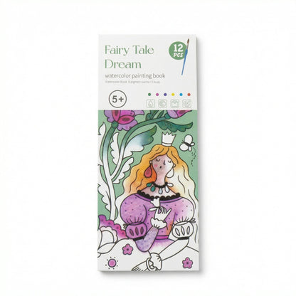 Watercolour Painting Book with Built In Paint