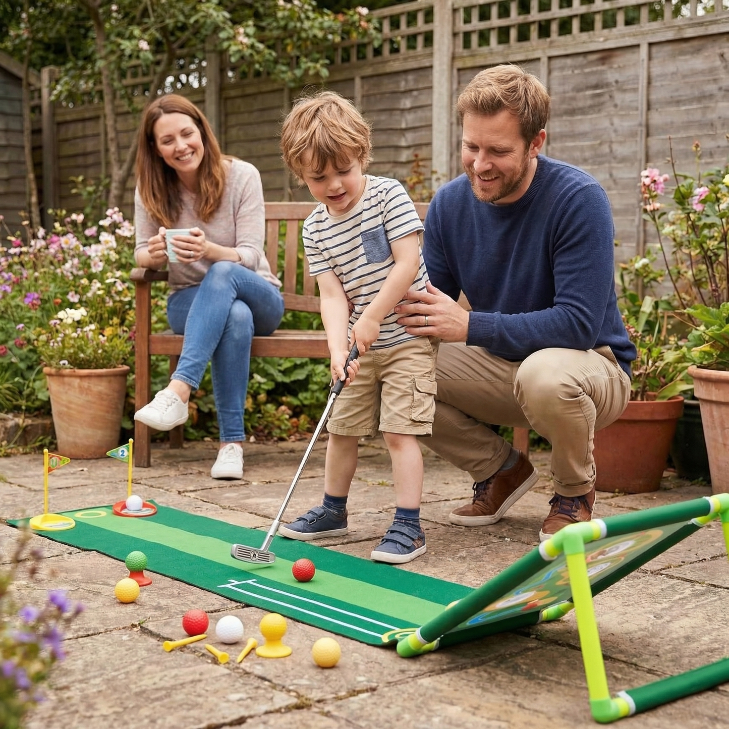 Indoor Outdoor Mini Golf Play Set for Kids