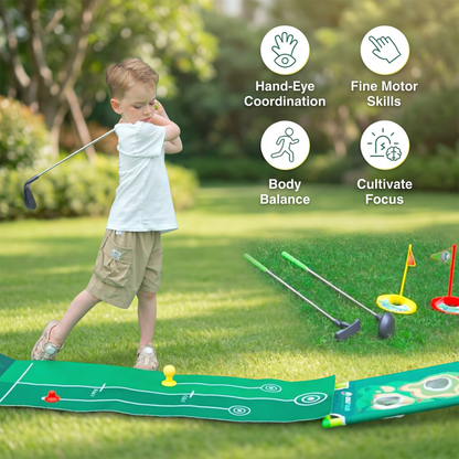 Indoor Outdoor Mini Golf Play Set for Kids