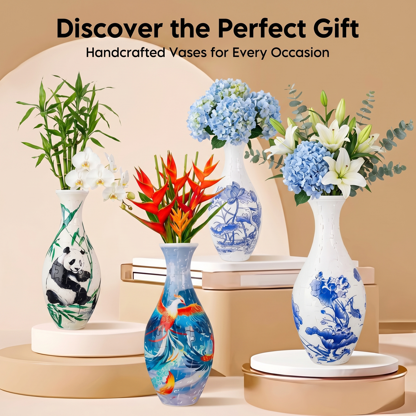 DIY Puzzle Flower Vase