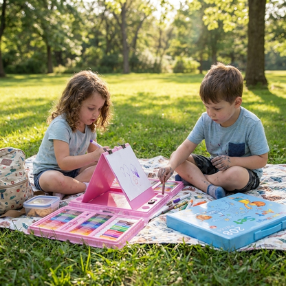 208 Piece Kids Art Set Case
