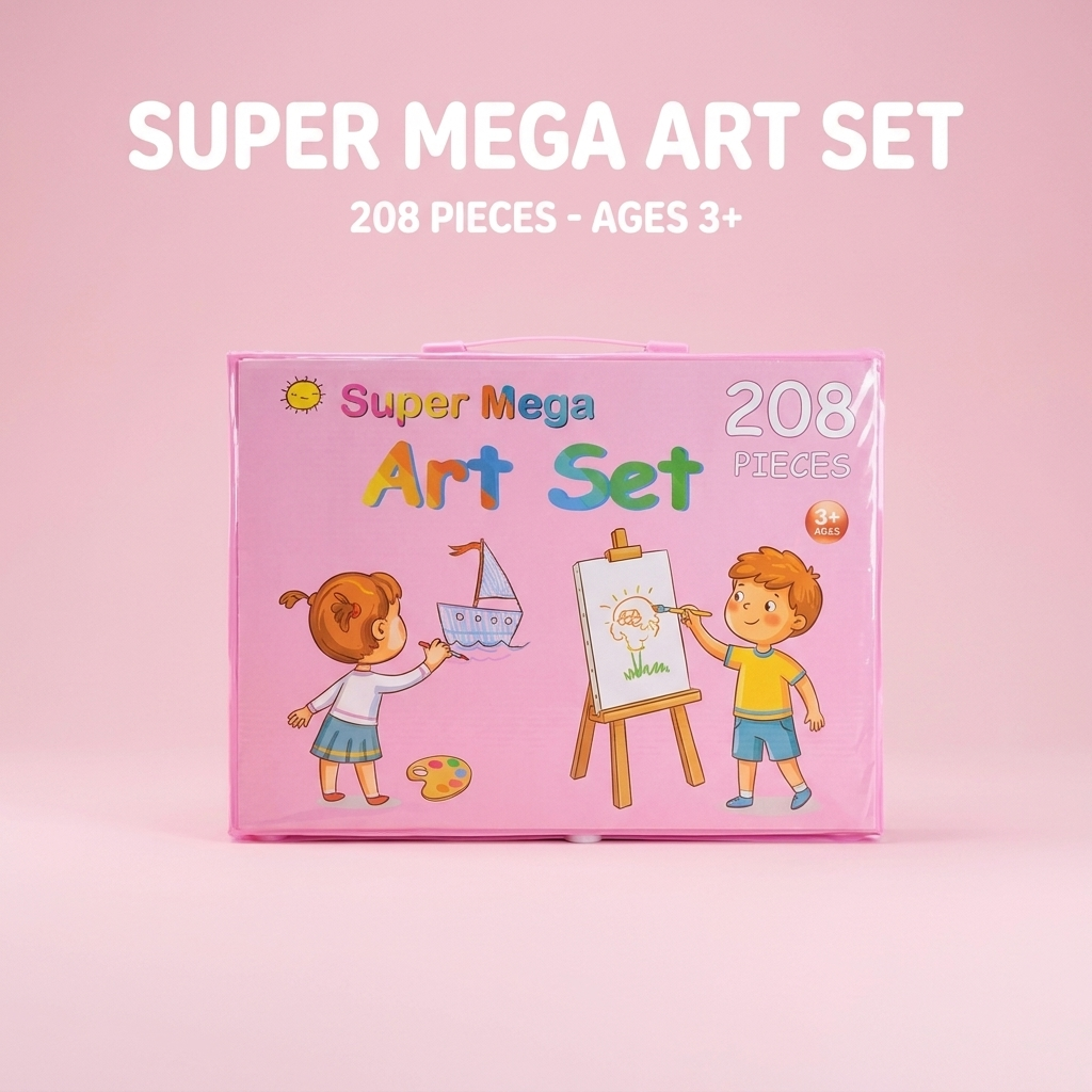 208 Piece Kids Art Set Case