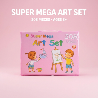 208 Piece Kids Art Set Case