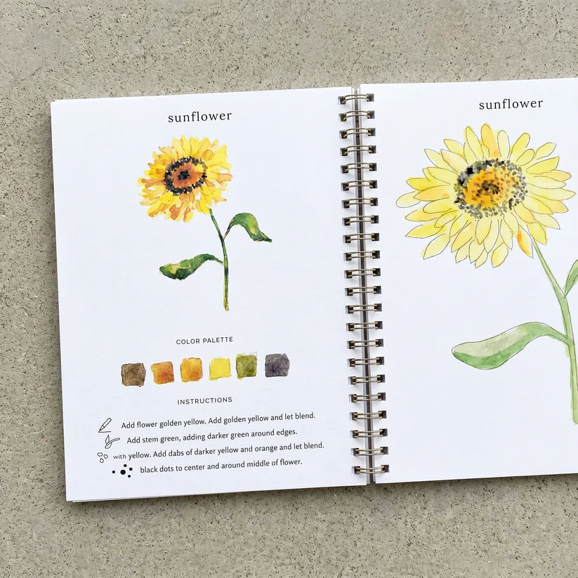 Create & Calm Guided Watercolour Book