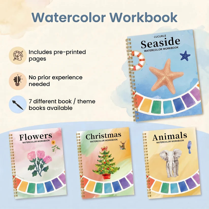 Create & Calm Guided Watercolour Book