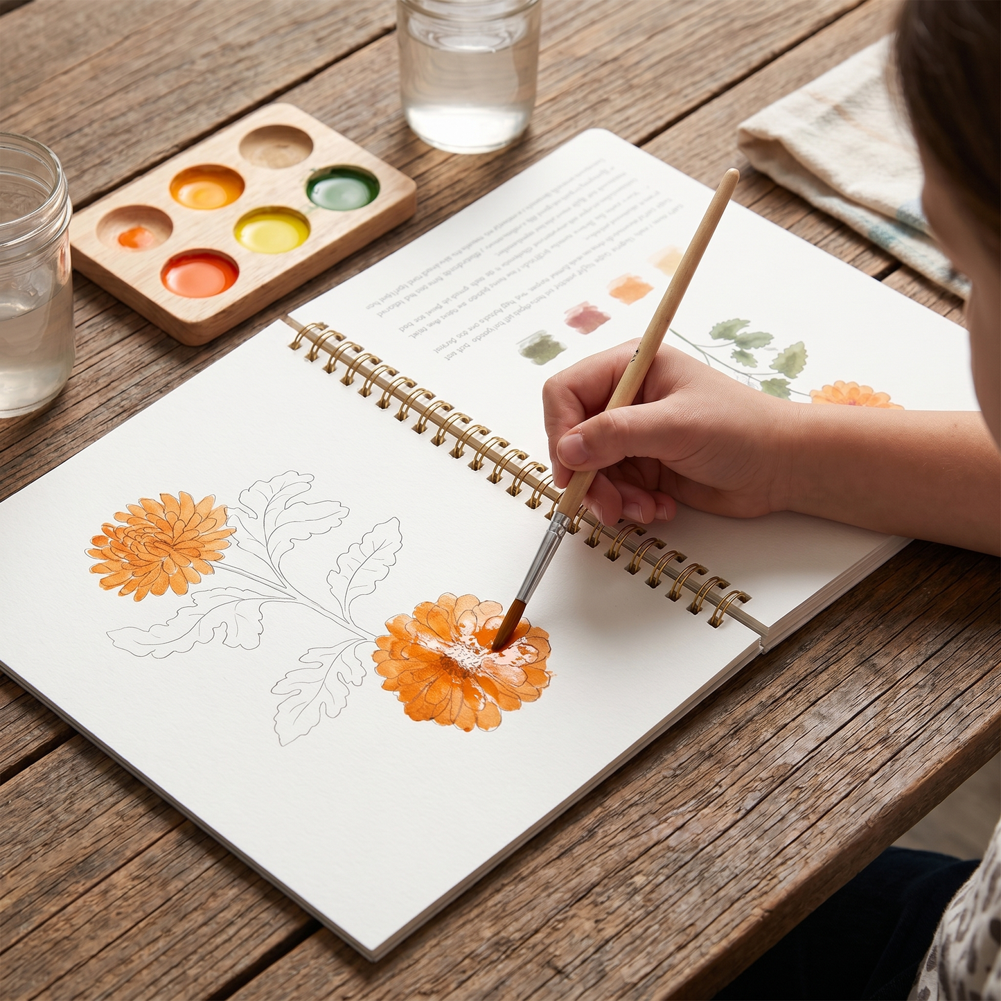 Create & Calm Guided Watercolour Book