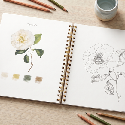 Create & Calm Guided Watercolour Book