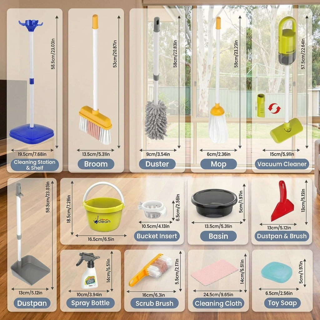 Kids Interactive Cleaning Set