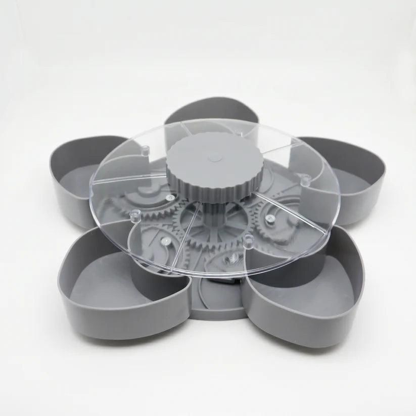 Rotating Serving Tray for Snacks