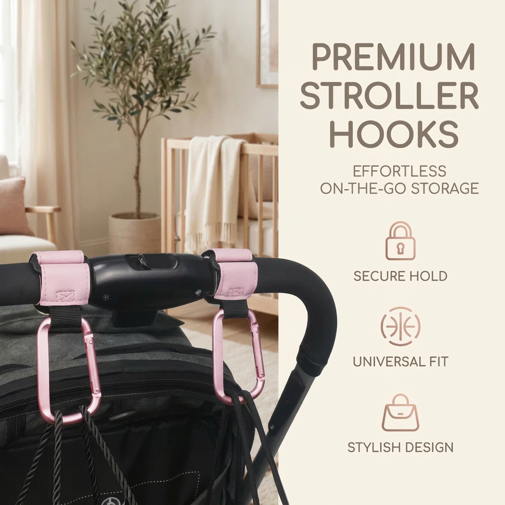Universal Pram Bag Hooks