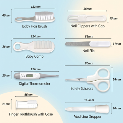 8-Piece Baby Healthcare & Grooming Kit with Storage Case