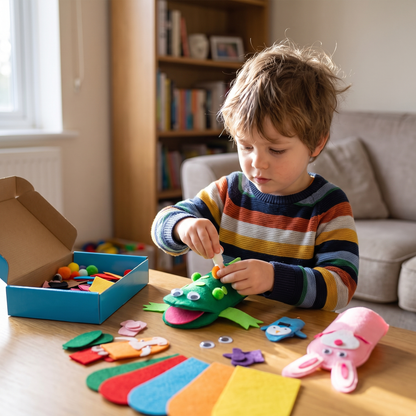 DIY Animal Hand Puppet Making Kit for Kids (6 Puppet Bases)