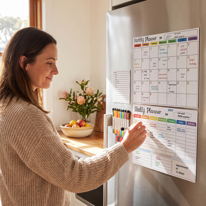 3-in-1 Magnetic Dry Erase Calendar Set