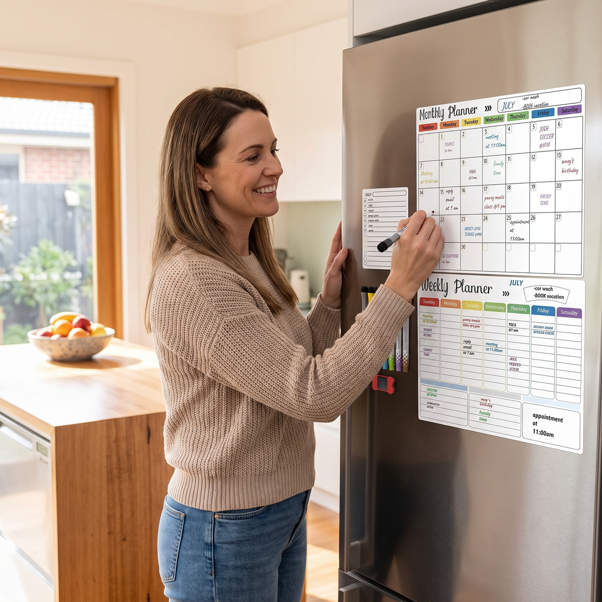 3-in-1 Magnetic Dry Erase Calendar Set